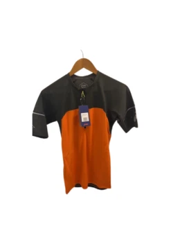 T-shirt Trail Noir Et Orange Homme - Asics Fujitrail - S