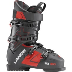 Chaussures De Ski Neuves Lange SX 90 Noire Rouge 2018 Taille 30.5 Mondopoint